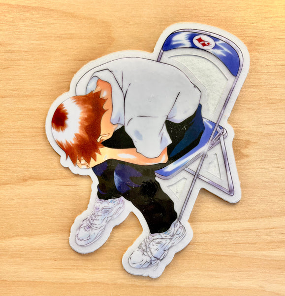 Sad Shinji Vinyl Sticker