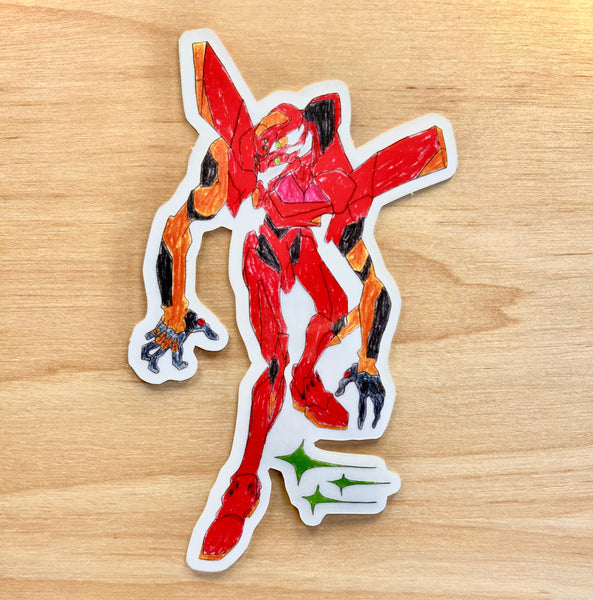 Crayon Eva unit vinyl sticker